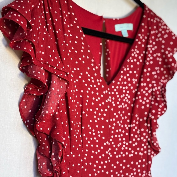 She + Sky Red and White Polka Dot Jumper - Picture 2 of 9